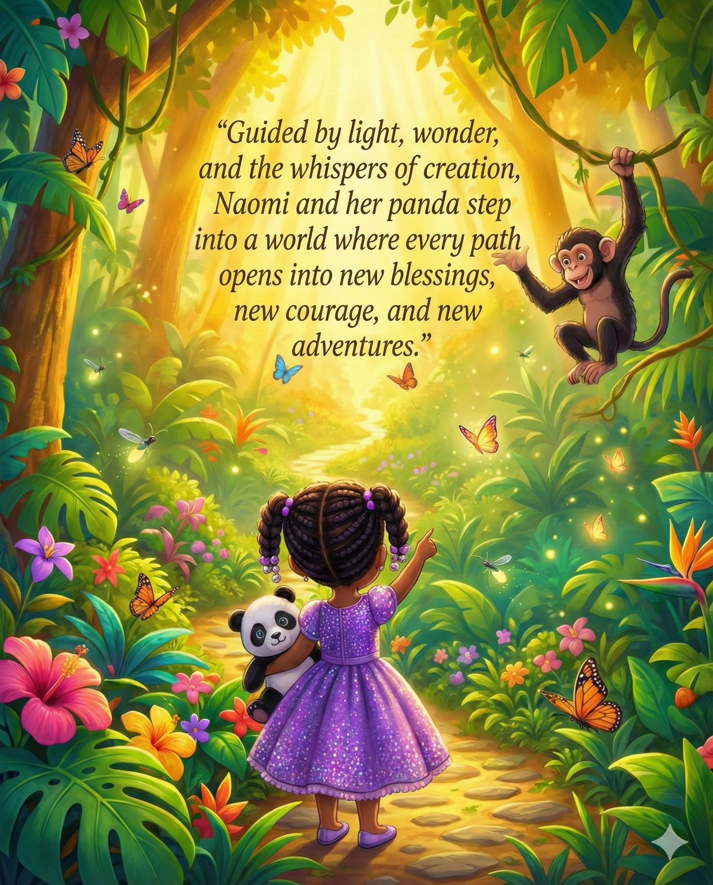 Naomi And Her Panda Go On An Adventure