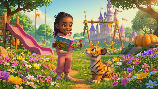 Ariyah And Her Teddy Tiger Go On An Adventure